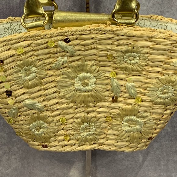 Beaded Straw Purse EUC - Picture 3 of 9